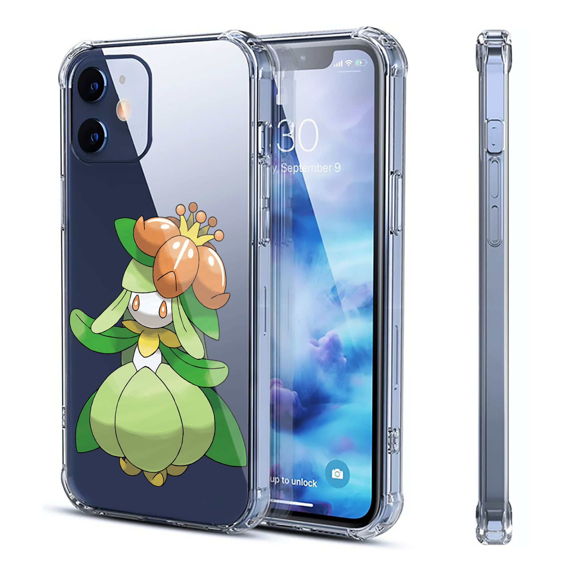 （画像用） ポケットモンスター Pokémon 【iPhone 12シリーズ対応】透明スマホケース（クリアソフトケース）
